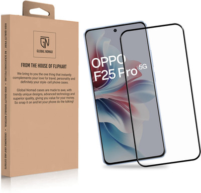 GLOBAL NOMAD Edge To Edge Tempered Glass for OPPO F25 Pro 5G(Pack of 1)