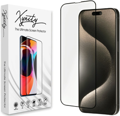 XYNITY Edge To Edge Tempered Glass for iPhone 15 Pro(Pack of 1)