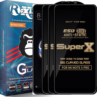 Roxel Edge To Edge Tempered Glass for Mi Redmi Note 5 Pro(Pack of 3)