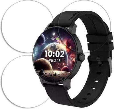 SOMTONE Edge To Edge Tempered Glass for beatXP Vector 1.30 inch SMARTWATCH SCREEN GUARD(Pack of 3)