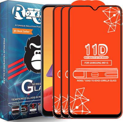 Roxel Edge To Edge Tempered Glass for Samsung Galaxy M01S(Pack of 3)