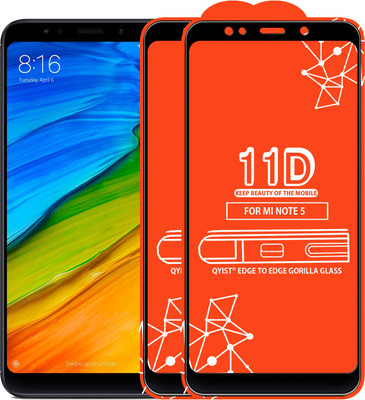 Qyist Edge To Edge Tempered Glass for Mi Redmi Note 5(Pack of 2)