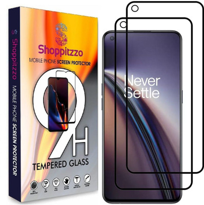 Shoppitzzo Edge To Edge Tempered Glass for OnePlus Nord CE 2 5G,OPPO Reno 8,Reno 7/*DuraGlass*Tempered Glass/Full Screen Coverage-Edge to Edge/9H(Pack of 2)