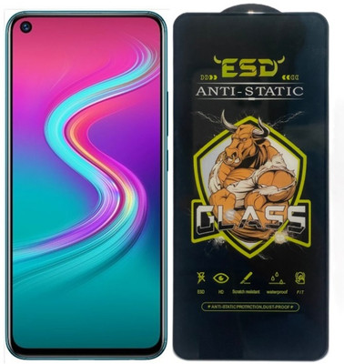 Resolute Edge To Edge Tempered Glass for Infinix S5 lite, ESD Tempered Glass, ESD Screen Protector, Anti Static, Screen Protector(Pack of 1)