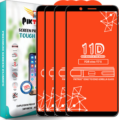 PikTrue Edge To Edge Tempered Glass for Vivo Y71I(Pack of 4)