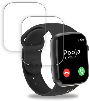 SOMTONE Edge To Edge Tempered Glass for PTron Pulsefit P61 1.85 inch SMARTWATCH SCREEN GUARD(Pack of 2)