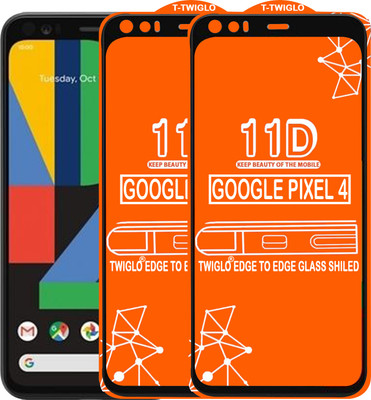Flipkart SmartBuy Edge To Edge Tempered Glass for GOOGLE PIXEL 4(Pack of 2)