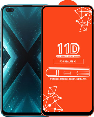 Qyist Edge To Edge Tempered Glass for Realme X3(Pack of 1)