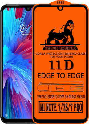 TWIGLO Edge To Edge Tempered Glass for REDMI NOTE 7S(Pack of 1)
