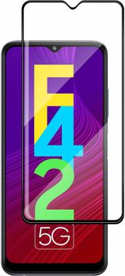 KLAH Edge To Edge Tempered Glass for Samsung Galaxy F42 5G(Pack of 1)