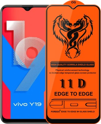 Forego Edge To Edge Tempered Glass for vivo Y19(Pack of 1)