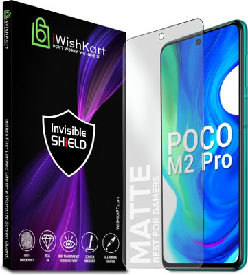 iWishKart Edge To Edge Tempered Glass for Poco M2 Pro, 0.3mm Mat / Matte(Pack of 1)