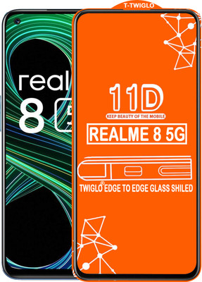 TWIGLO Edge To Edge Tempered Glass for REALME 8 5G(Pack of 1)