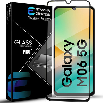 EITANSHA CREATION Edge To Edge Tempered Glass for Samsung Galaxy M06 5G, Samsung Galaxy M06(Pack of 1)