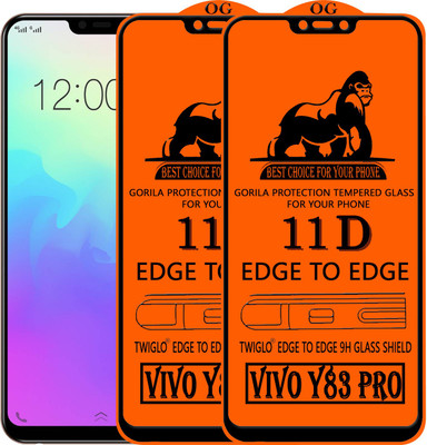 TWIGLO Edge To Edge Tempered Glass for VIVO Y83 PRO(Pack of 2)