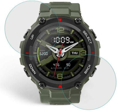 RapTag Edge To Edge Screen Guard for Huami Amazfit T Rex Smartwatch [Bubble Free]](Pack of 2)