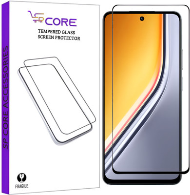 SPCORE Edge To Edge Tempered Glass for Vivo T4x 5G, vivo t4x 5g(Pack of 1)