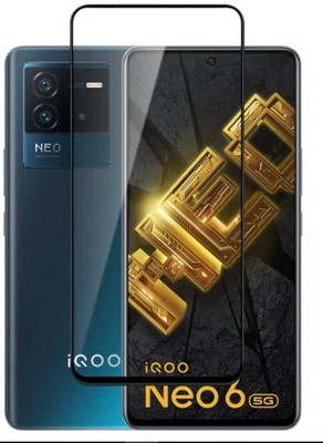 HIE POWER Edge To Edge Tempered Glass for iQOO Neo 6 5G [Premium Glass 11D](Pack of 1)