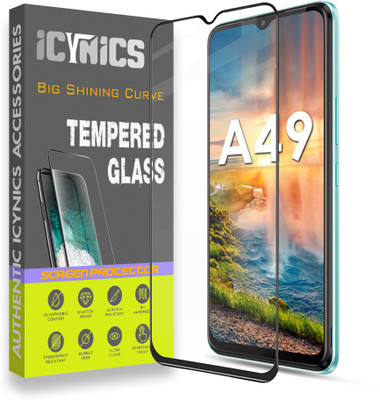 ICYNICS Edge To Edge Tempered Glass for Itel A49, Anti-Fingerprint, Waterproof, Oil-resistant, Bubble-Free, Anti-Static with Full Screen Coverage & Easy Installation(Pack of 1)