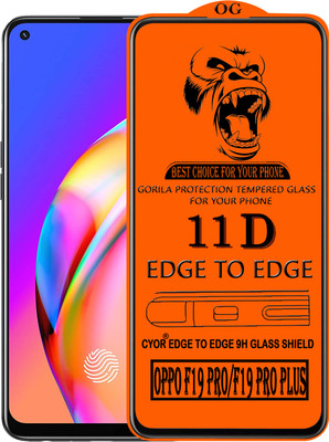 CYOR Edge To Edge Tempered Glass for OPPO F19 PRO PLUS 5G(Pack of 1)