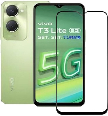 Hyper Edge To Edge Tempered Glass for vivo T3 Lite 5G(Pack of 1)