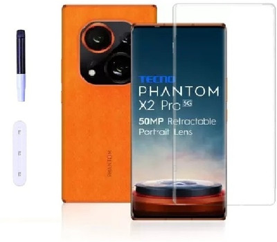 Bigil Edge To Edge Tempered Glass for Tecno Phantom X2 Pro, UV Curved Screen Protector(Pack of 1)