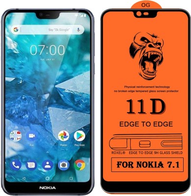 9H Edge To Edge Tempered Glass for Nokia 7.1 Plus(HD+&OG)(Pack of 1)