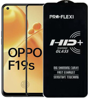 SM Styles Edge To Edge Tempered Glass for Oppo F19s(Pack of 1)