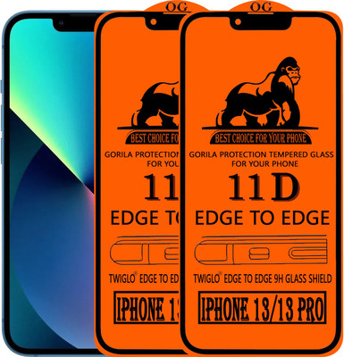 TWIGLO Edge To Edge Tempered Glass for IPHONE 13 PRO(Pack of 2)