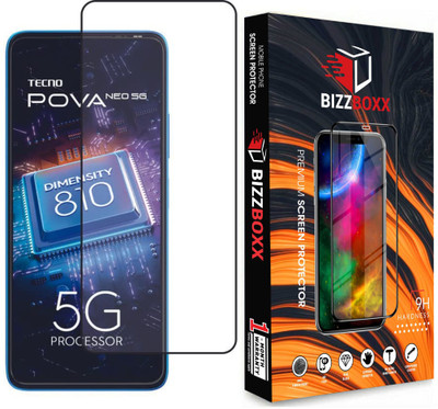 BizzBoxx Edge To Edge Tempered Glass for Tecno POVA 5G Ultra Clear finish(Pack of 1)