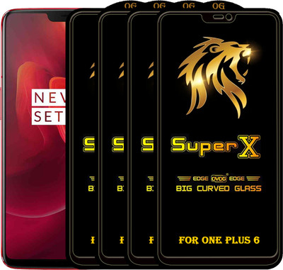 PFOAM Edge To Edge Tempered Glass for OnePlus 6(Pack of 4)