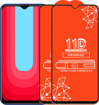 Qyist Edge To Edge Tempered Glass for Vivo U20(Pack of 2)