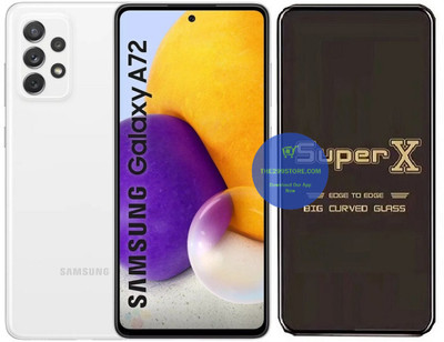 NEWSHAH Edge To Edge Tempered Glass for Samsung Galaxy A72, Super X Edge Glass, Super X Tempered Glass, Super X Screen Protector(Pack of 1)