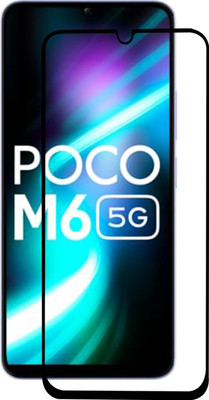 VAlight Edge To Edge Tempered Glass for POCO M6 5G(Pack of 1)