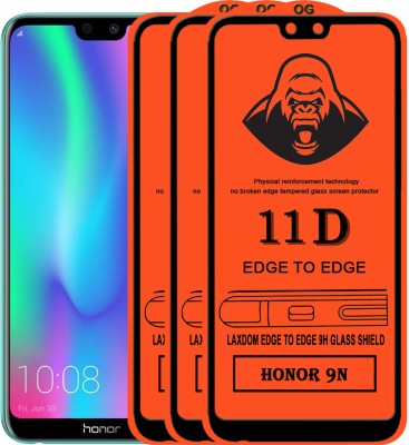 Laxdom Edge To Edge Tempered Glass for Honor 9N(Pack of 3)