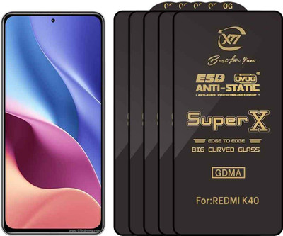 GDMA Edge To Edge Tempered Glass for MI K40(Pack of 5)