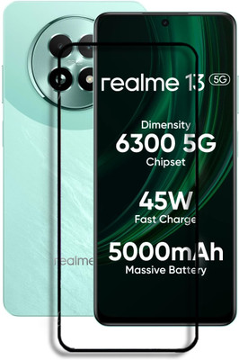 Caseline Edge To Edge Tempered Glass for realme 13 5G, Realme 13 5G(Pack of 1)