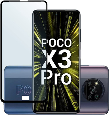 NIMMIKA ENTERPRISES Edge To Edge Tempered Glass for Poco X3 Pro(Premium Tempered Glass | Cobra Scale Texture | Full Coverage | Ultra-Thin Design | Oleophobic Coating | Case-Friendly Design | Crystal Clear Display | Residue-Free Removal)(Pack of 1)