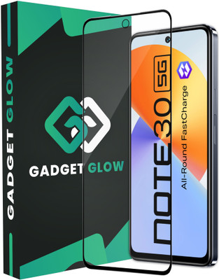 Gadget Glow Edge To Edge Tempered Glass for Infinix Note 30 5G, Note 30 5G, Infinix Note 30(Pack of 1)