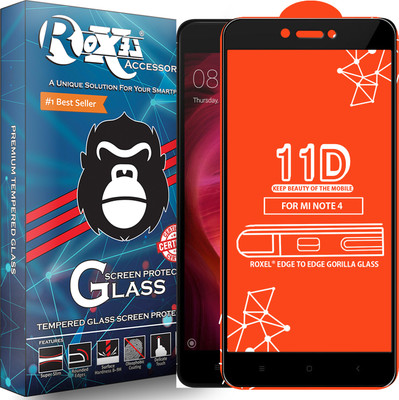 Roxel Edge To Edge Tempered Glass for Mi Redmi Note 4(Pack of 1)
