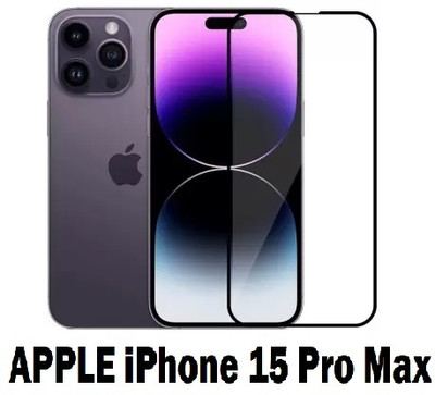 ASVALBUY Edge To Edge Tempered Glass for APPLE iPhone 15 Pro Max, iPhone 15 Pro Max(Pack of 1)