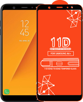 Qyist Edge To Edge Tempered Glass for Samsung Galaxy A6+(Pack of 1)