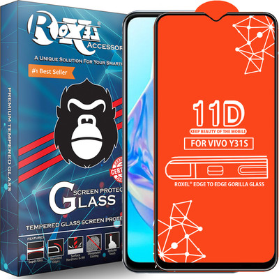 Roxel Edge To Edge Tempered Glass for Vivo Y31S(Pack of 1)