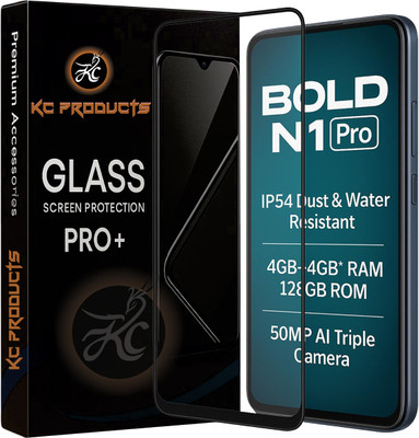 KC PRODUCTS Edge To Edge Tempered Glass for Lava storm lite 5g, with Easy Self Installation Kit(Pack of 1)