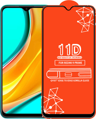 Qyist Edge To Edge Tempered Glass for Redmi 9 Prime(Pack of 1)