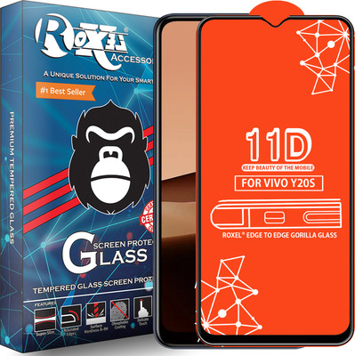 Roxel Edge To Edge Tempered Glass for Vivo Y20S(Pack of 1)