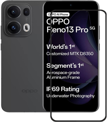 BRENZZ Edge To Edge Tempered Glass for OPPO Reno13 Pro 5G, OPPO Reno13 Pro(Pack of 1)