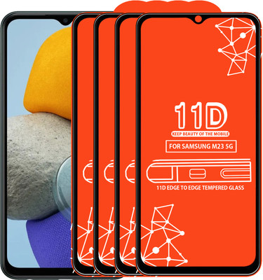 Roxel Edge To Edge Tempered Glass for Samsung Galaxy M23 5G(Pack of 4)