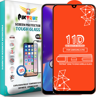 PikTrue Edge To Edge Tempered Glass for Samsung Galaxy A70S(Pack of 1)