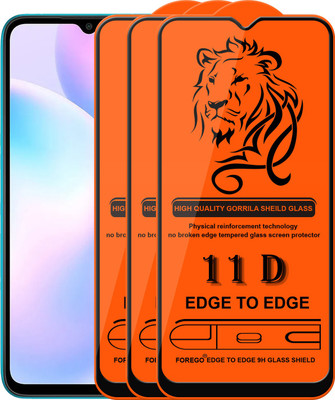 Forego Edge To Edge Tempered Glass for Redmi 9 Active(Pack of 3)